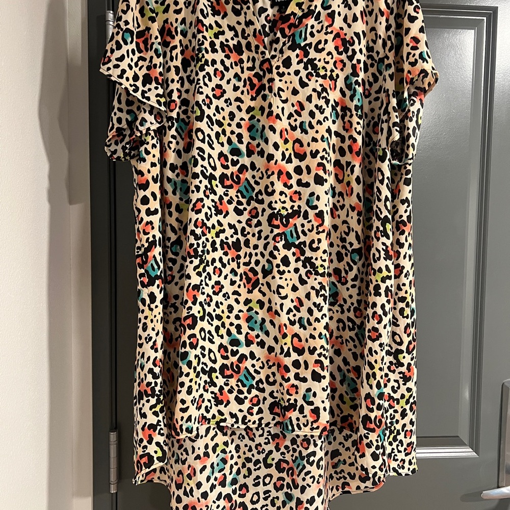 29. Torrid Multicolor Leopard Print Blouse